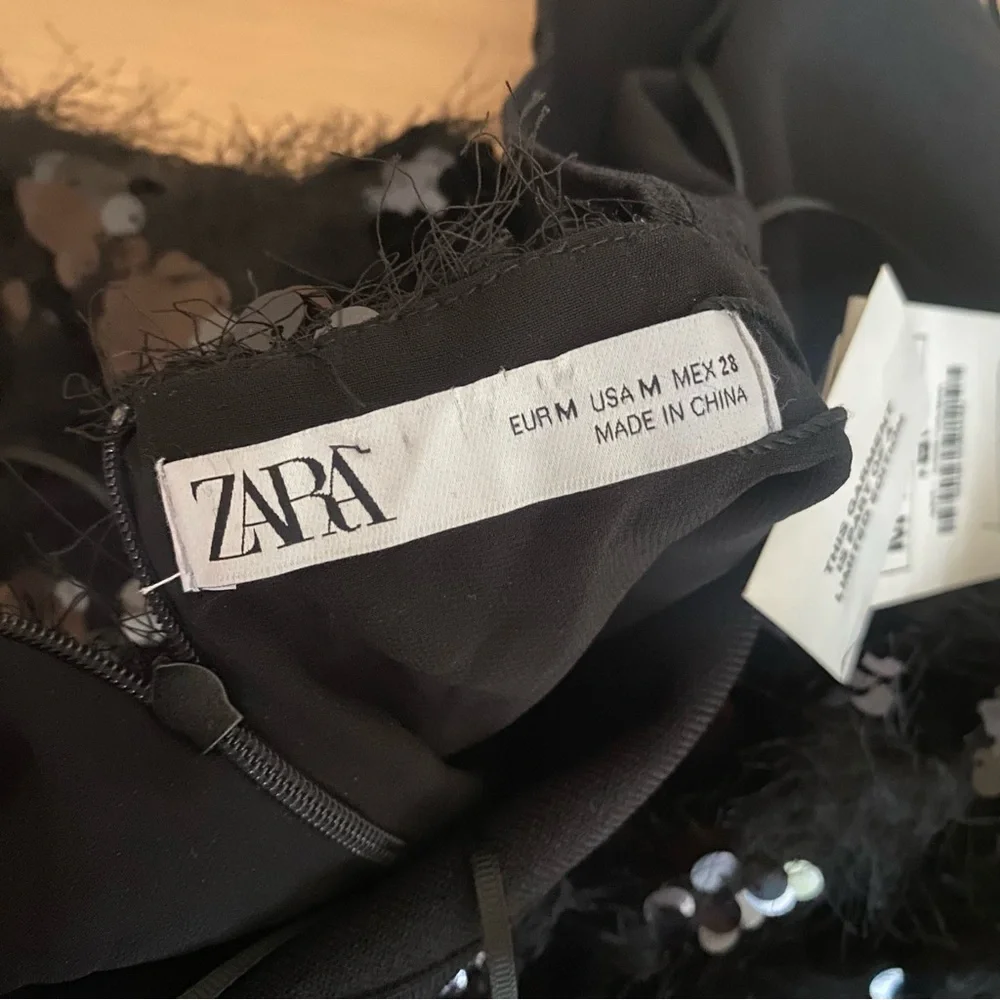 Zara sequin knit halter dress black - Picture 8 of 11